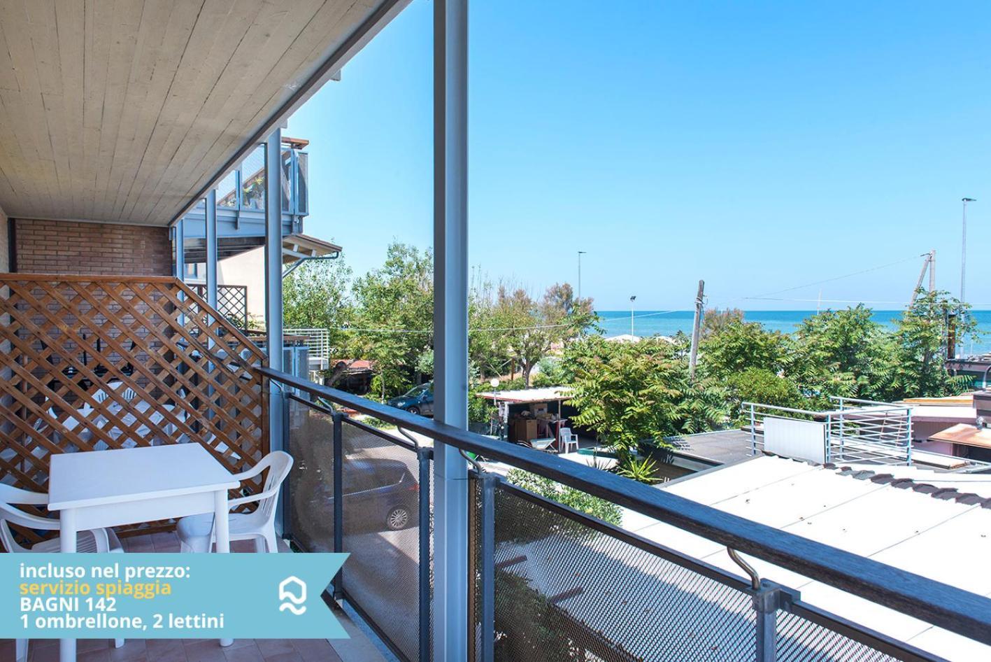 Appartement Se003 - Senigallia, Bilocale Sul Mare Con Spiaggia Extérieur photo